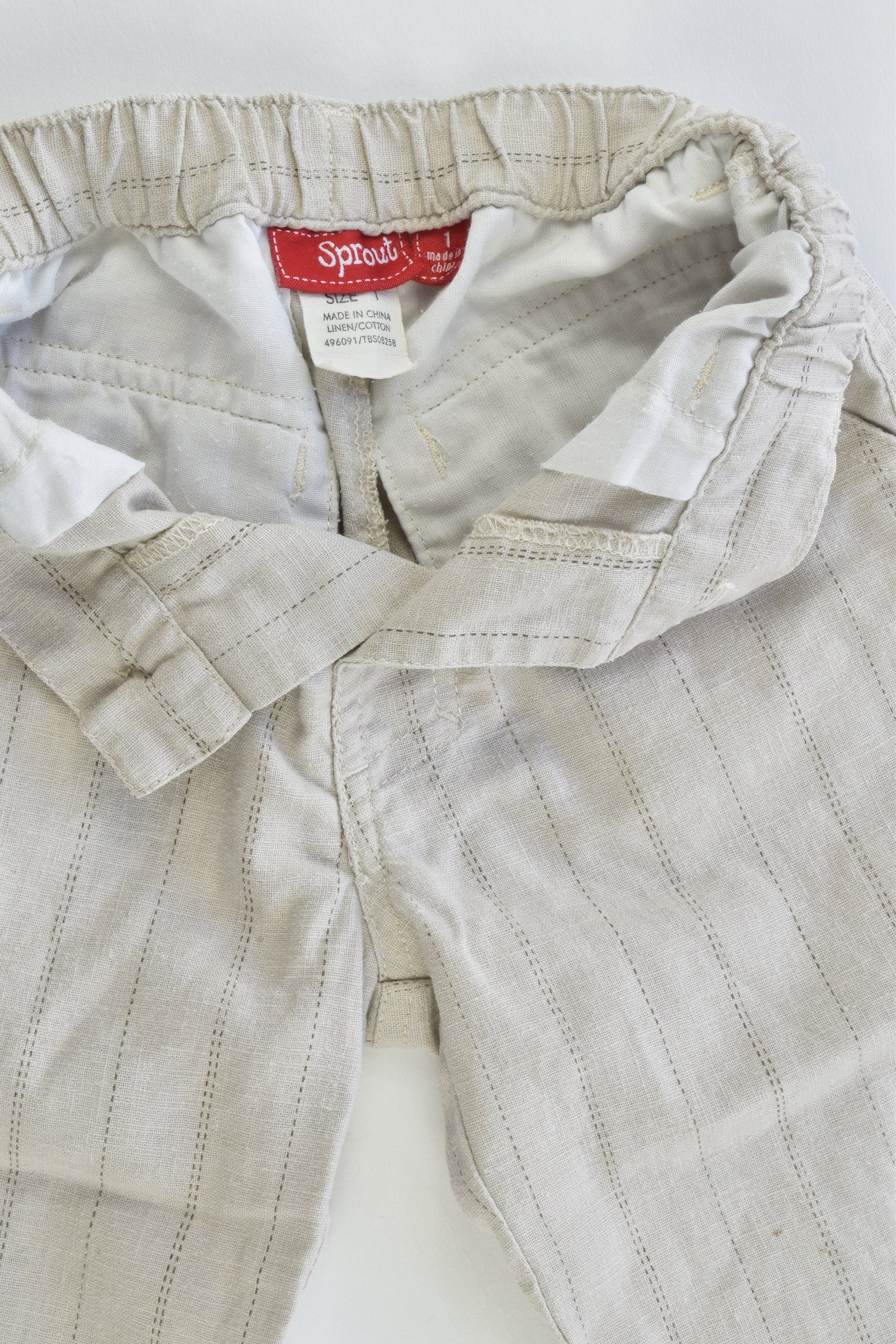 Sprout Size 1 Linen/Cotton Pants