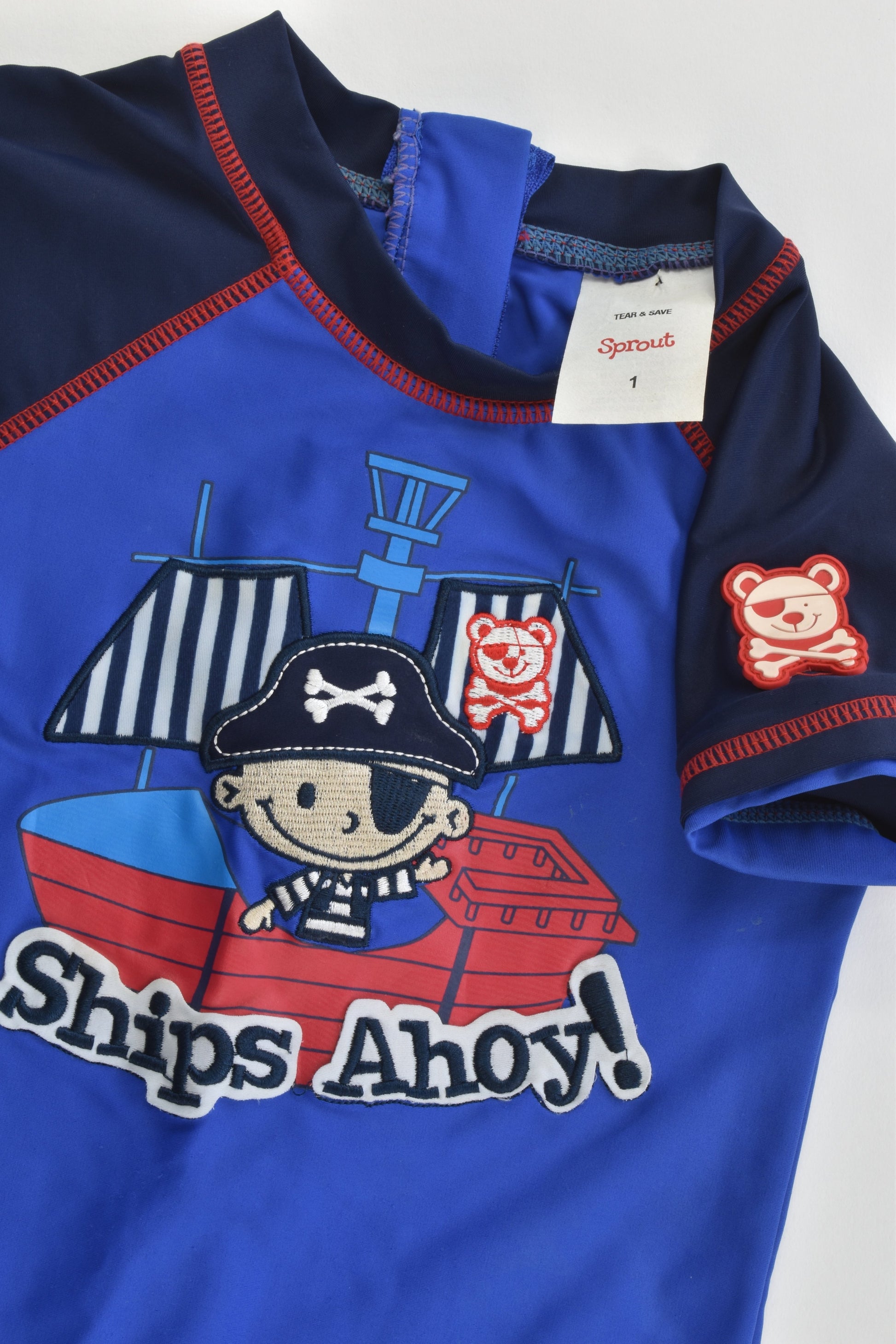 Sprout Size 1 'Ships Ahoy' Rashie Suit