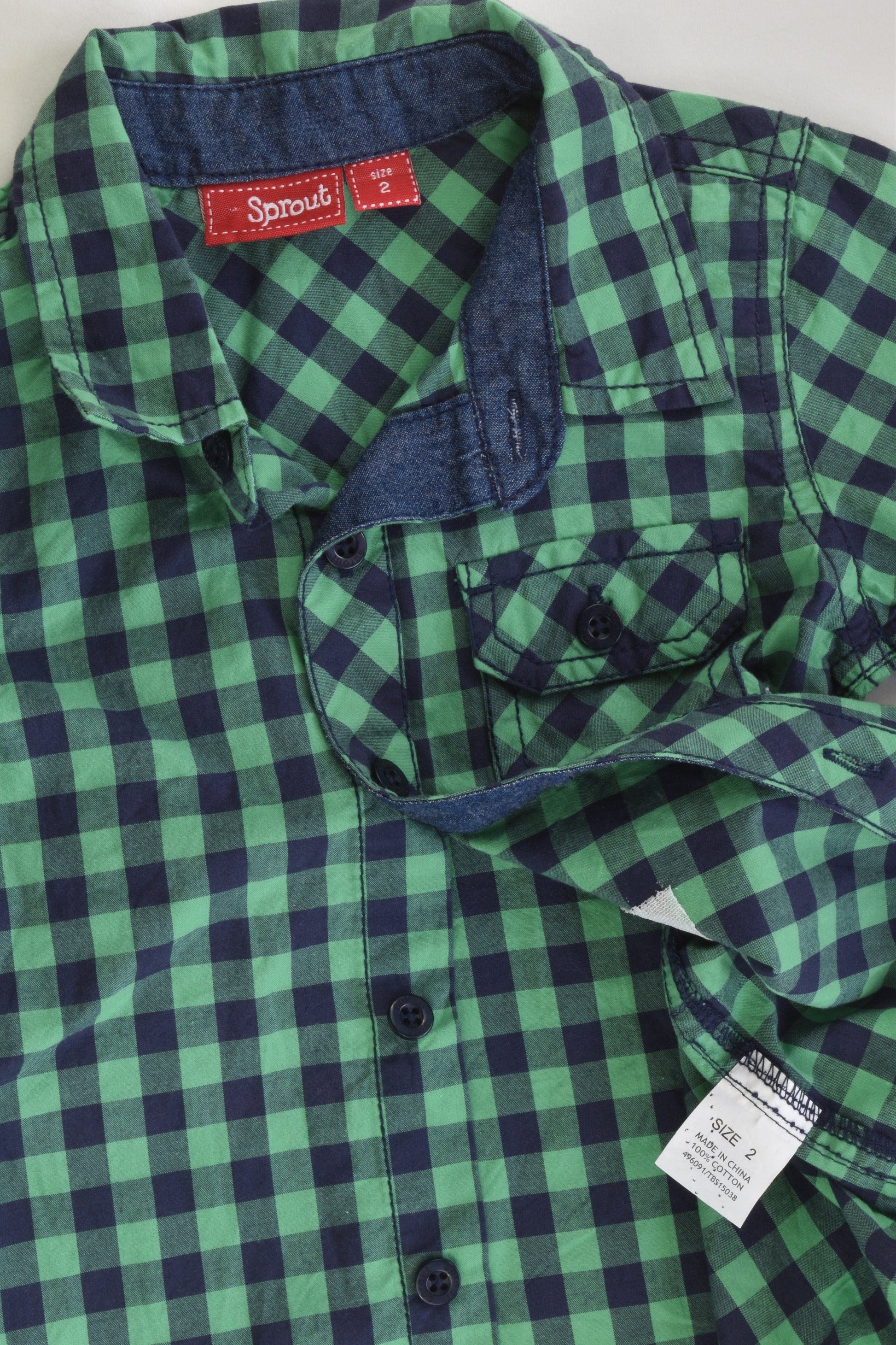 Sprout Size 2 Checked Shirt