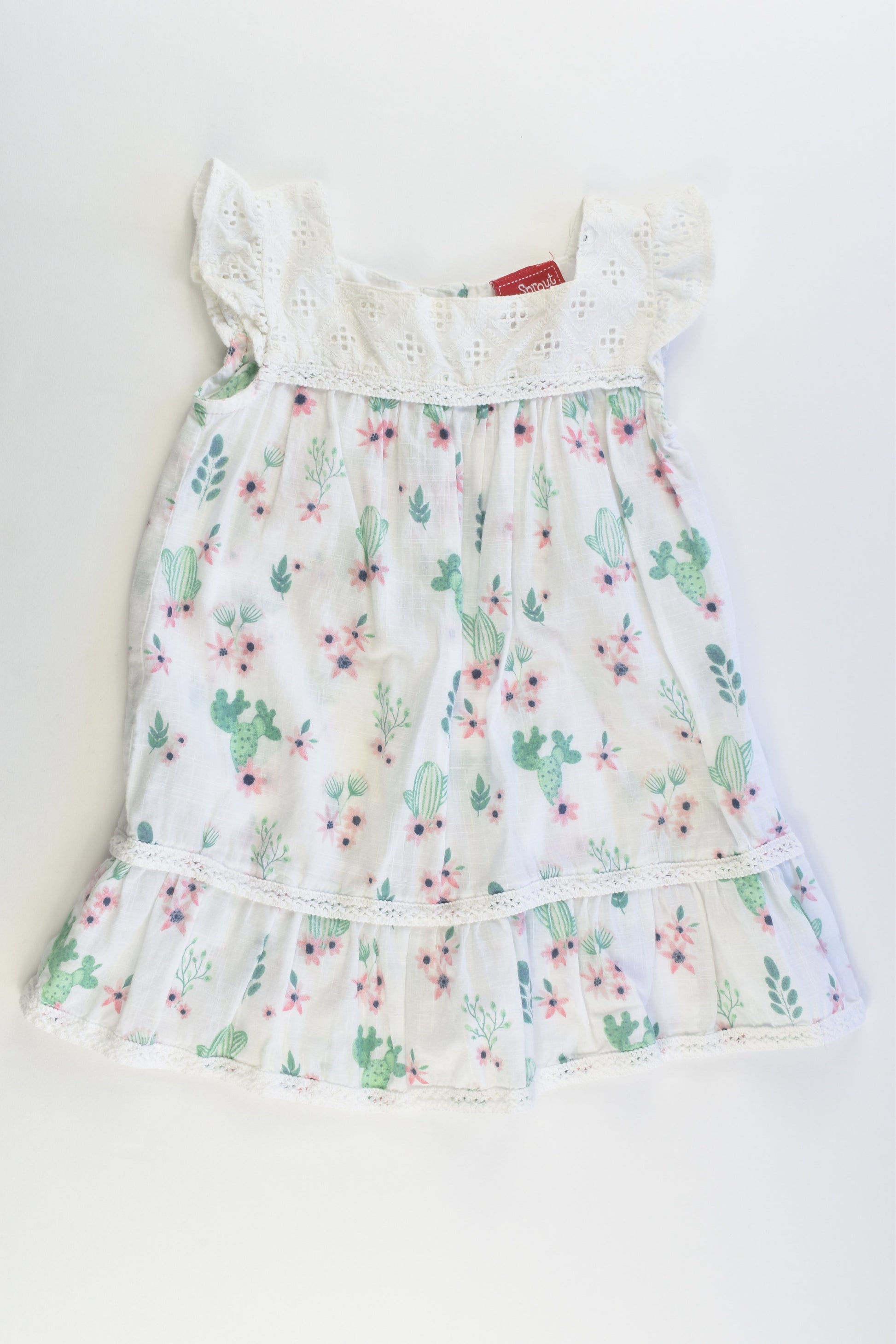 Sprout Size 2 Floral Dress with Lace Details