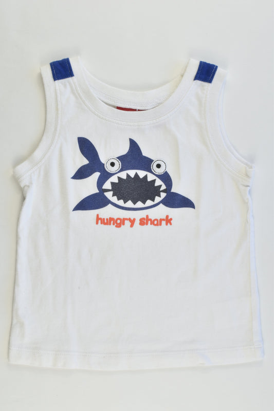 Sprout size 2 "Hungry Shark" Tank Top