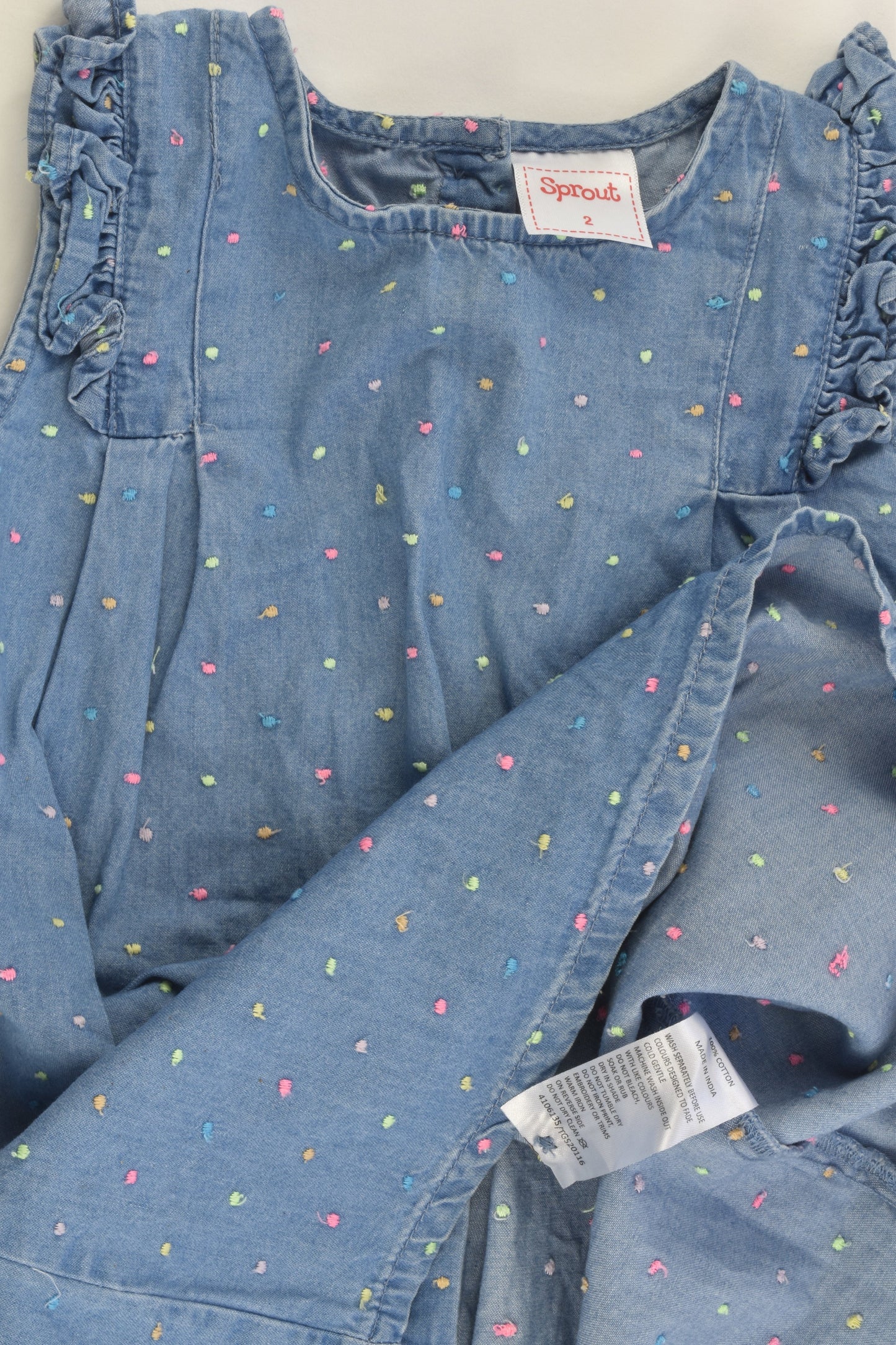 Sprout Size 2 Lightweight Denim Dress