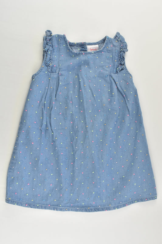 Sprout Size 2 Lightweight Denim Dress