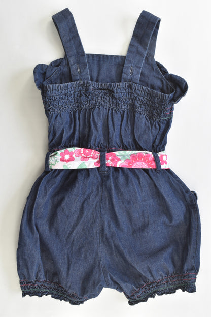 Sprout Size 2 Lightweight Denim Playsuit