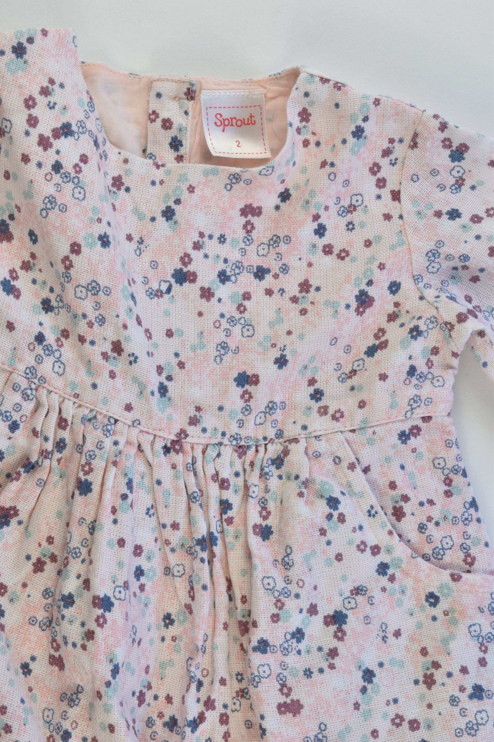 Sprout Size 2 Lined Floral Dress