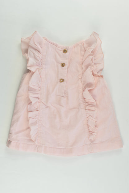 Sprout Size 2 Lined Ruffle Lace Shirt