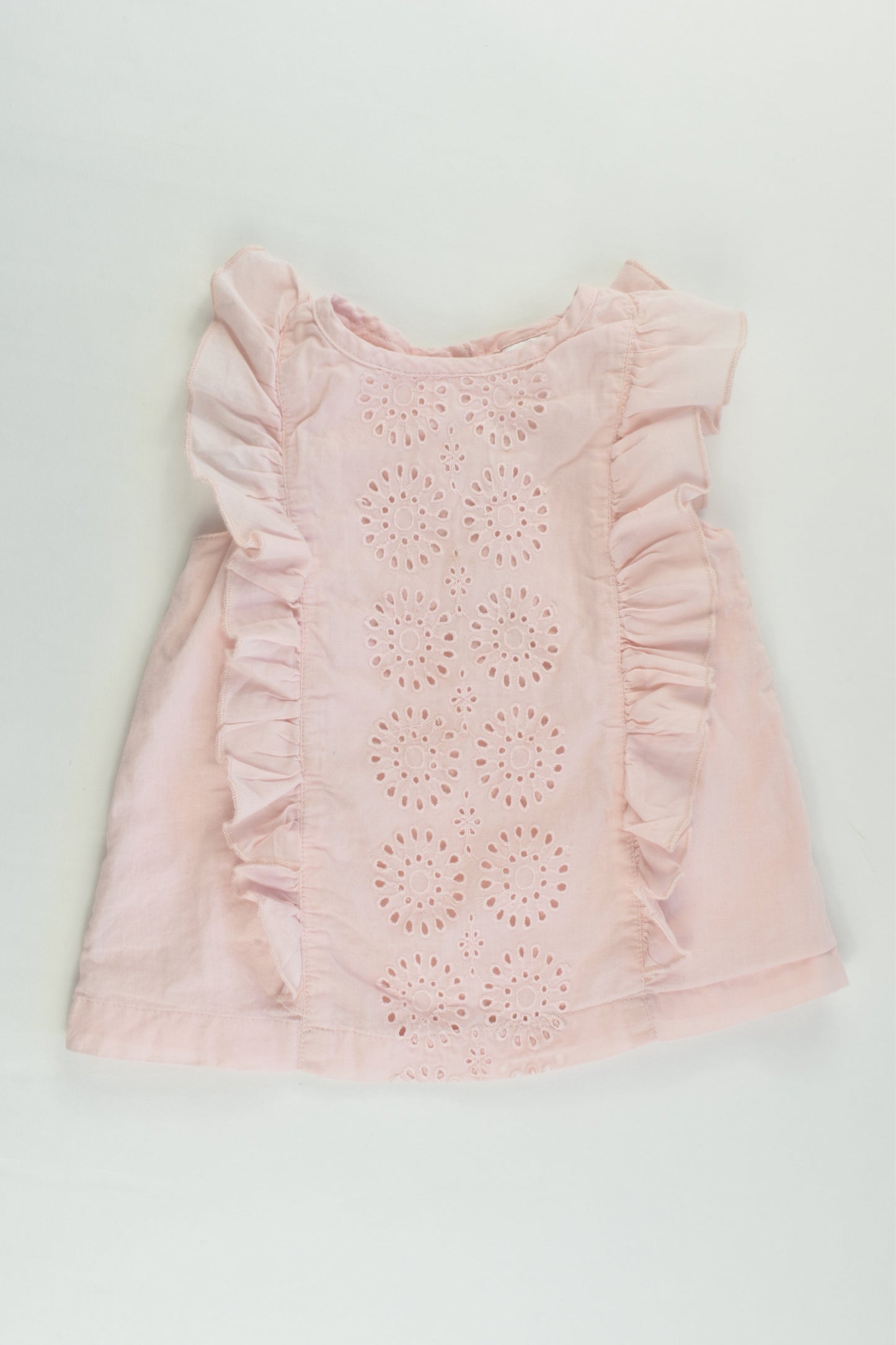 Sprout Size 2 Lined Ruffle Lace Shirt