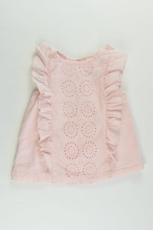 Sprout Size 2 Lined Ruffle Lace Shirt