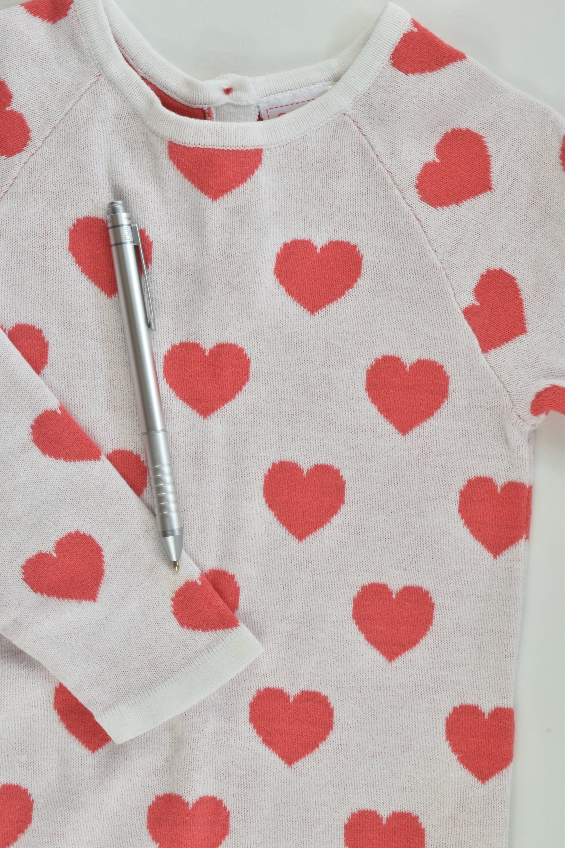 Sprout Size 2 Love Hearts Knitted Dress
