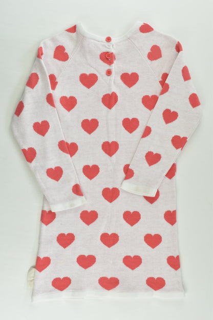 Sprout Size 2 Love Hearts Knitted Dress