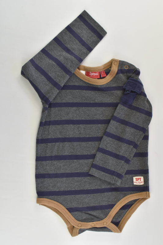 Sprout Size 2 Striped Bodysuit