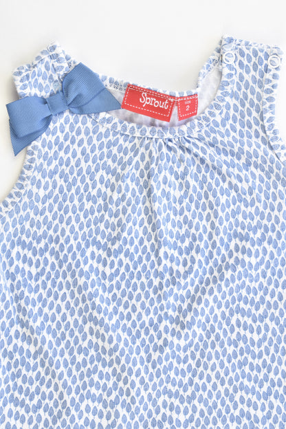 Sprout Size 2 Tank Top with Bow