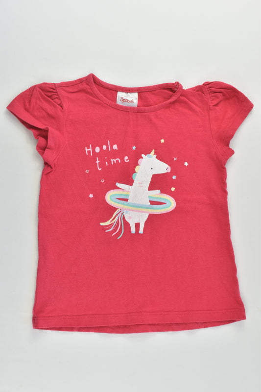 Sprout Size 2 Unicorn 'Hoola Time' T-shirt
