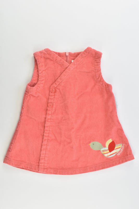 Spudbaby Size 00 Bird Soft Cord Dress