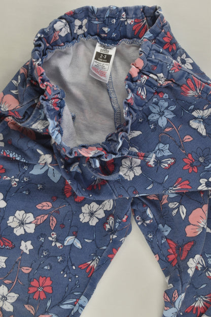 St Bernard for Dunnes Size 2-3 Faded-look Floral Track Pants
