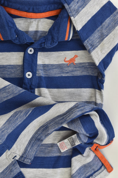 St Bernard for Dunnes Stores Size 12-18 months (1) Striped Dinosaur Collared Top