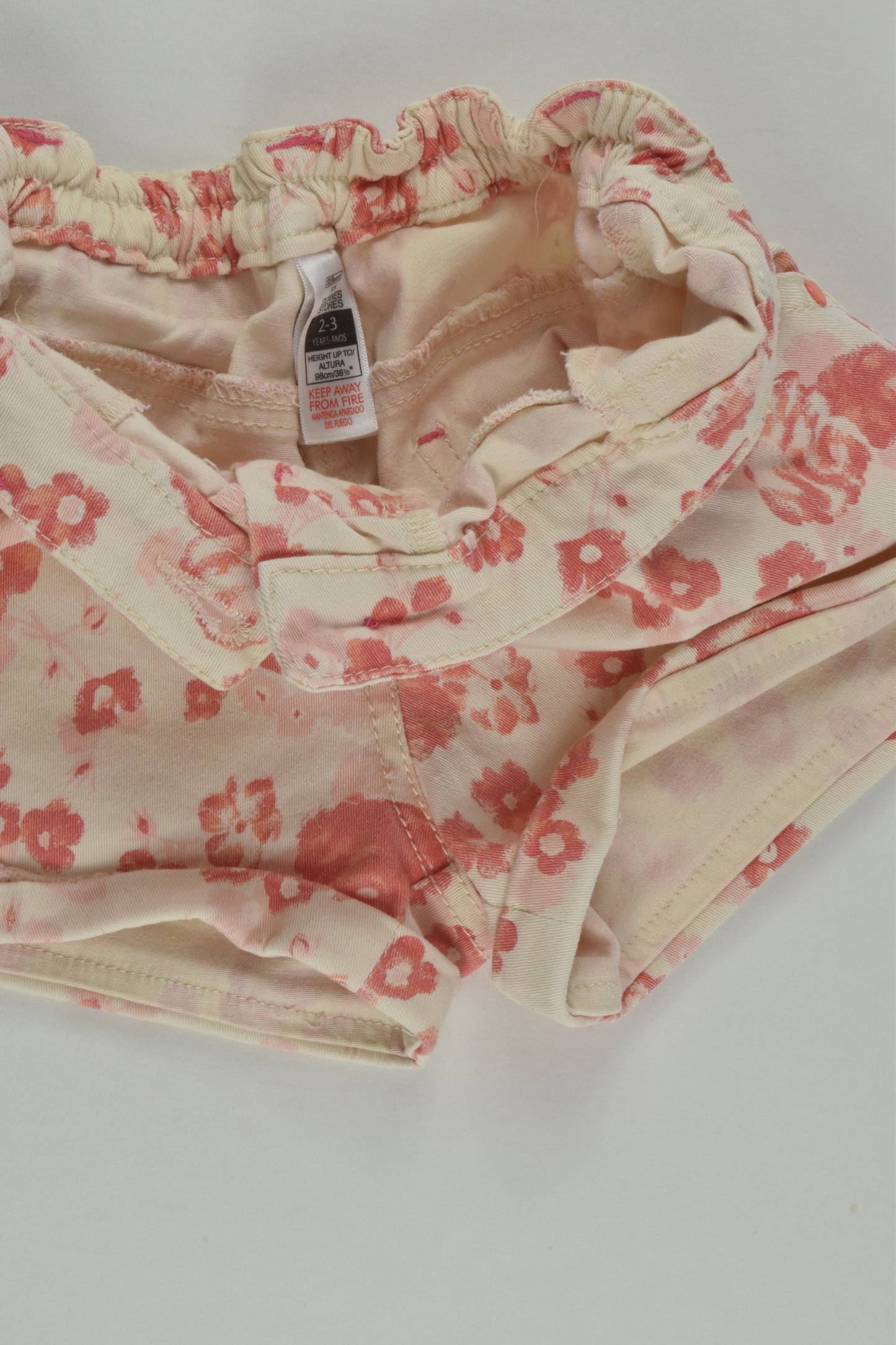 St Bernard for Dunnes Stores Size 2-3 Stretchy 'Coral Tribe' Shorts