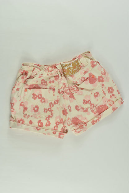 St Bernard for Dunnes Stores Size 2-3 Stretchy 'Coral Tribe' Shorts