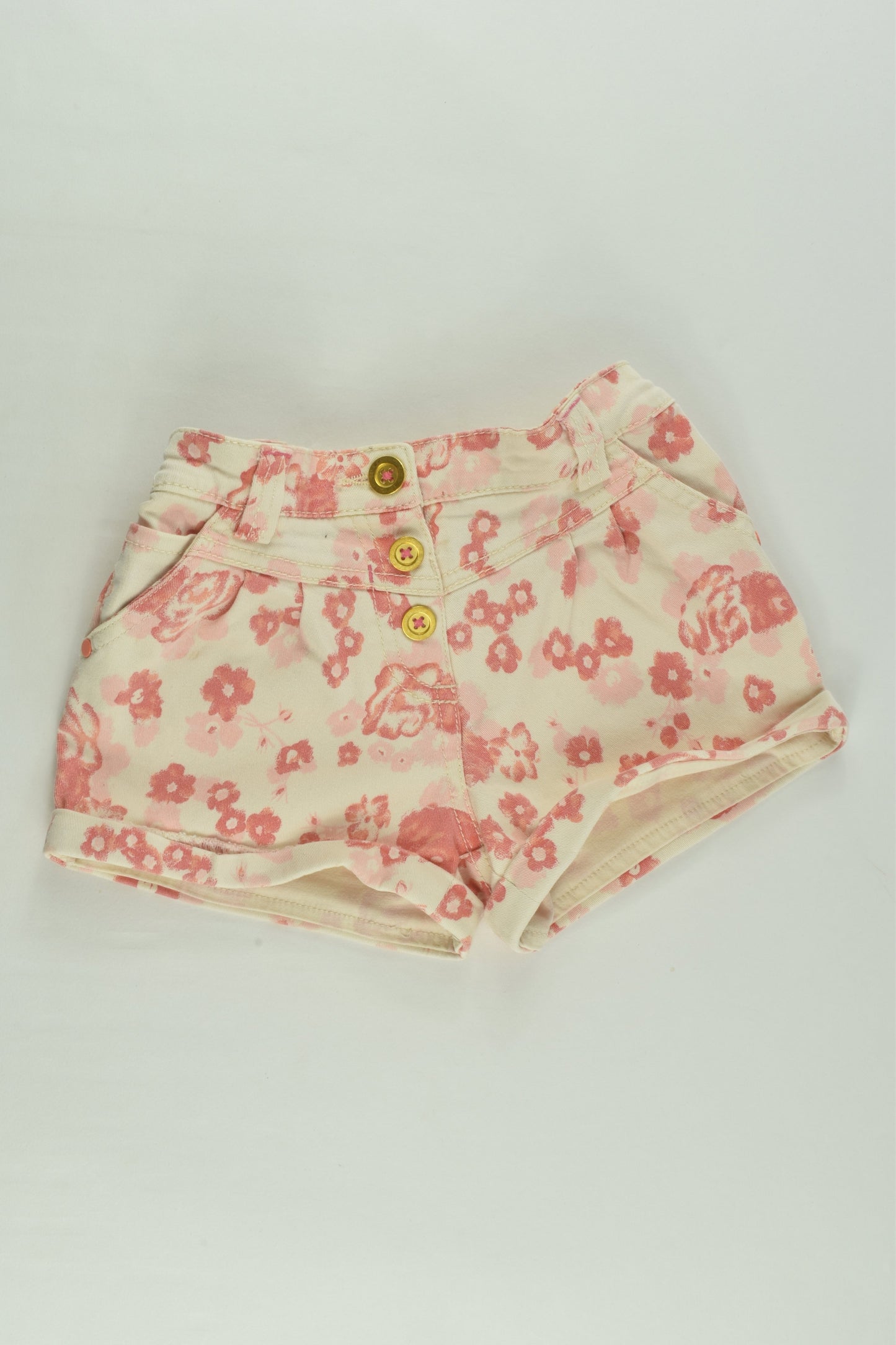 St Bernard for Dunnes Stores Size 2-3 Stretchy 'Coral Tribe' Shorts