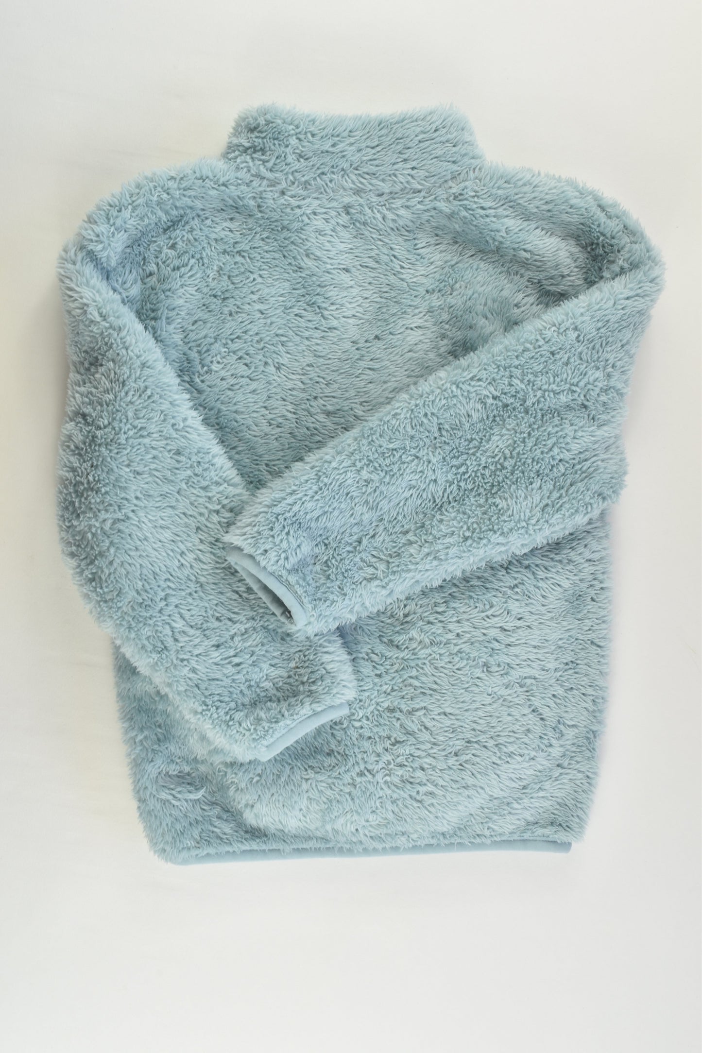 St Bernard for Dunnes Stores Size 4 Soft and Fluffy Aqua Zip Jacket