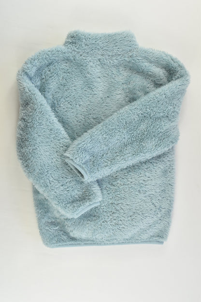 St Bernard for Dunnes Stores Size 4 Soft and Fluffy Aqua Zip Jacket