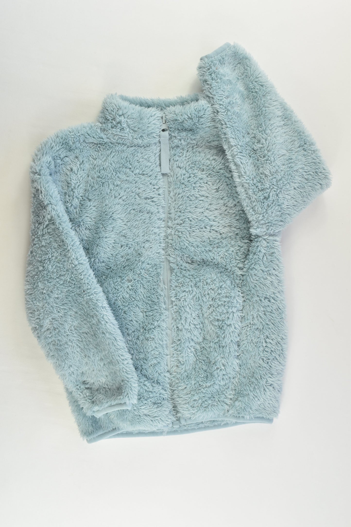 St Bernard for Dunnes Stores Size 4 Soft and Fluffy Aqua Zip Jacket