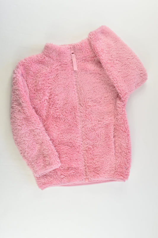 St Bernard for Dunnes Stores Size 4 Soft and Fluffy Pink Zip Jacket