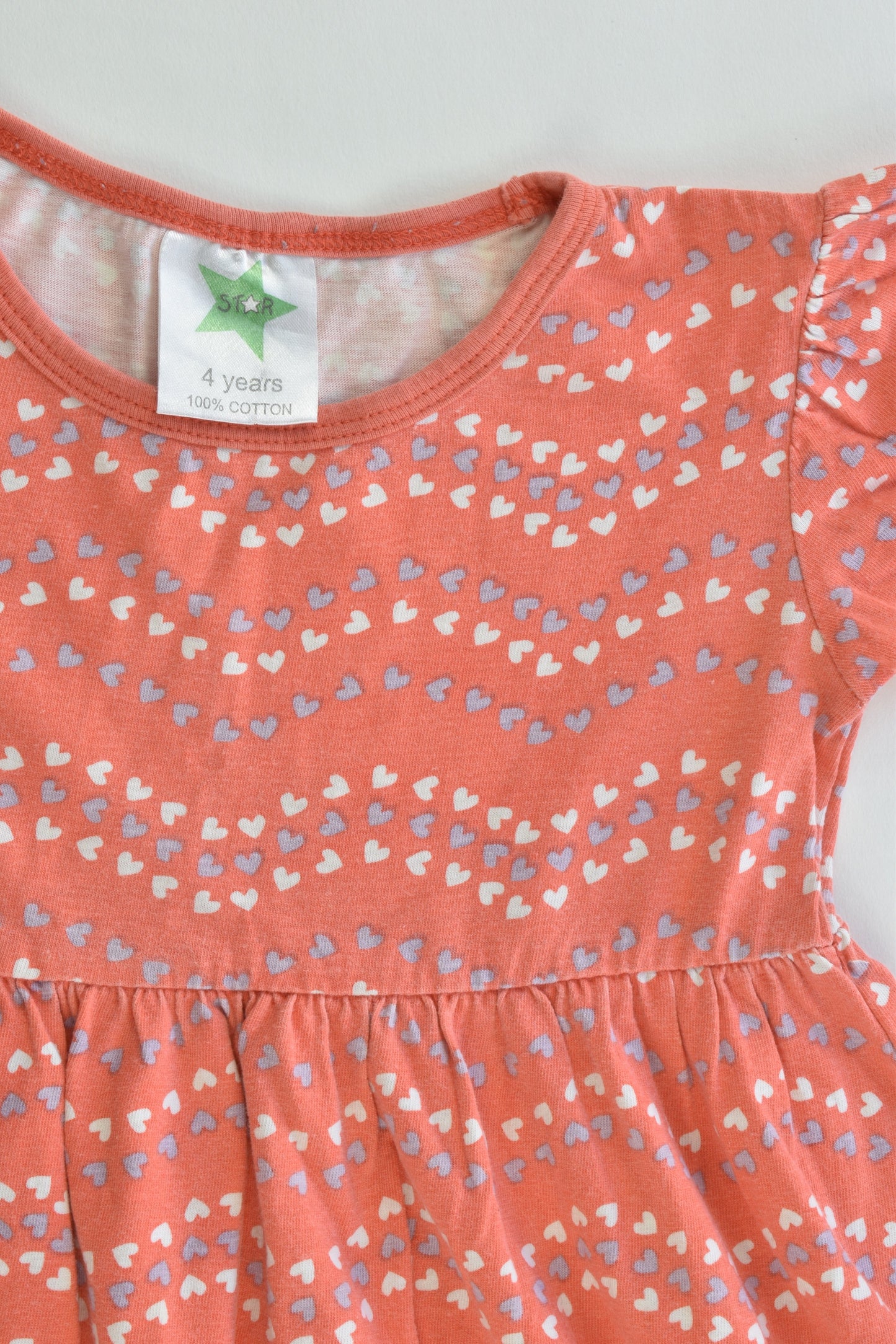 Star Size 4 Love Hearts Dress