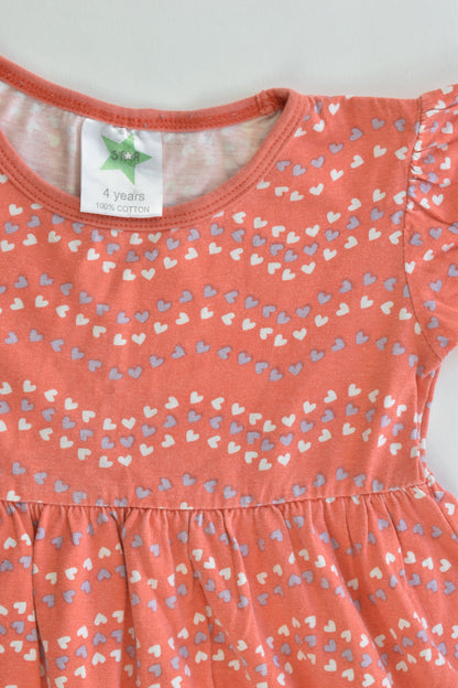 Star Size 4 Love Hearts Dress