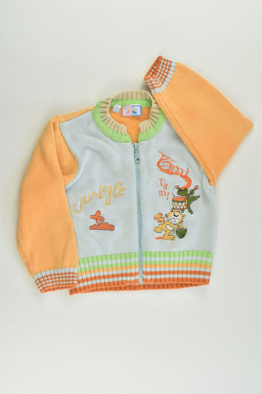 Stelle & Pupi (Italy) Size 00 (3-6 months) Knitted Zip Jumper