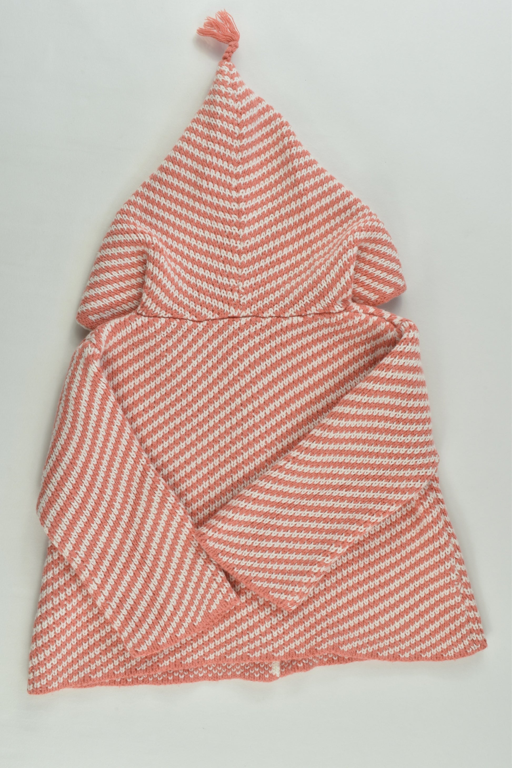 Stem (France) Size 000-00 (3 months) Organic Hooded Knitted Jumper