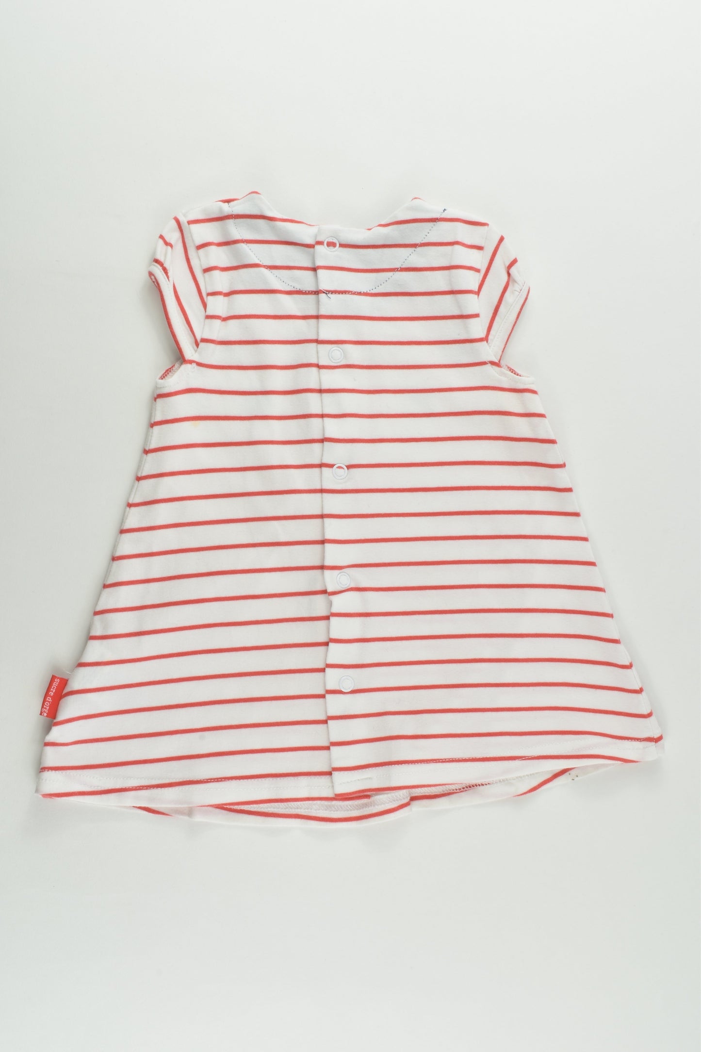 Sucre D'Orge (France) Size 0 (9 months, 74 cm) Stripes, Dots and Elephant Dress
