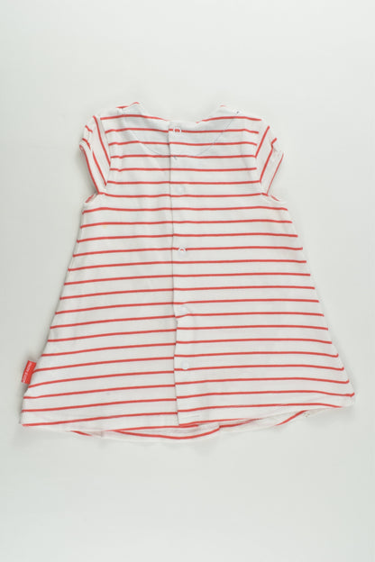 Sucre D'Orge (France) Size 0 (9 months, 74 cm) Stripes, Dots and Elephant Dress
