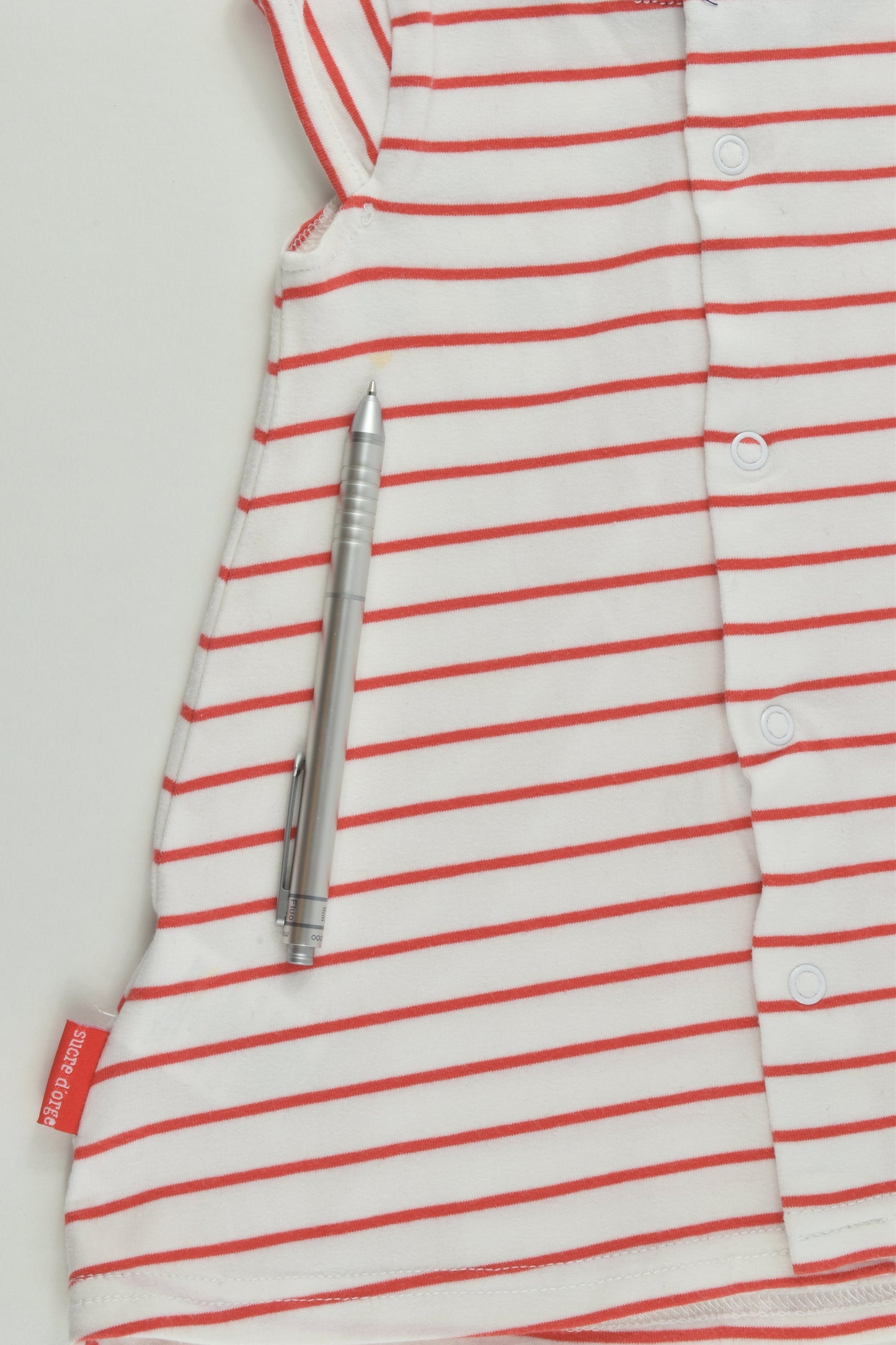 Sucre D'Orge (France) Size 0 (9 months, 74 cm) Stripes, Dots and Elephant Dress