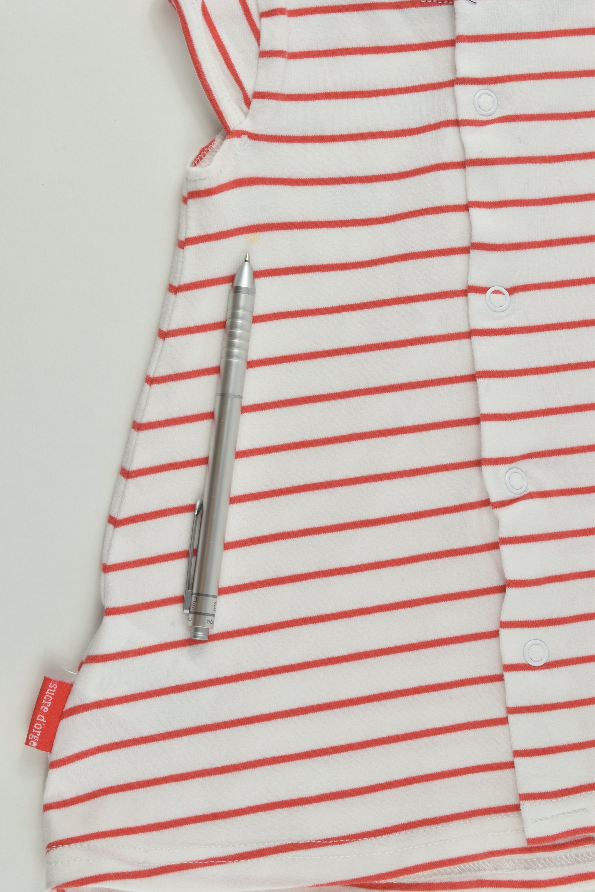 Sucre D'Orge (France) Size 0 (9 months, 74 cm) Stripes, Dots and Elephant Dress