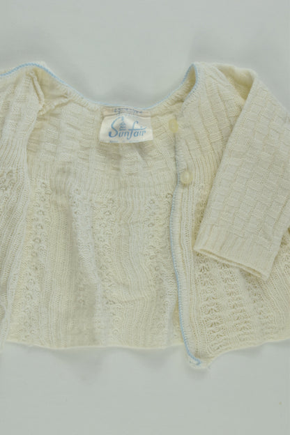 Sunfair Size approx 000 Vintage Knitted Cardigan