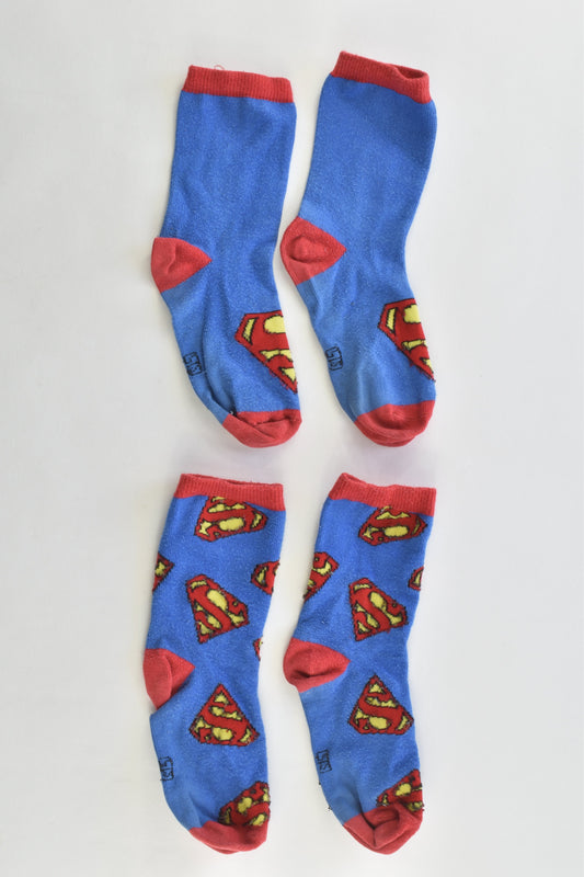 Superman Size approx age 3-4 Socks