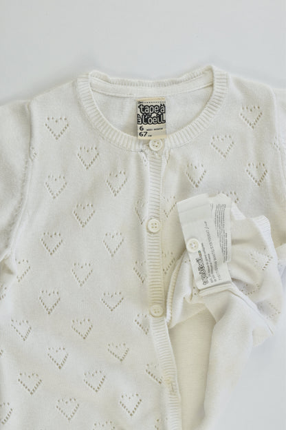 Tape à L'Oeil (France) Size 00-0 (6 months, 67 cm) Knitted Cardigan