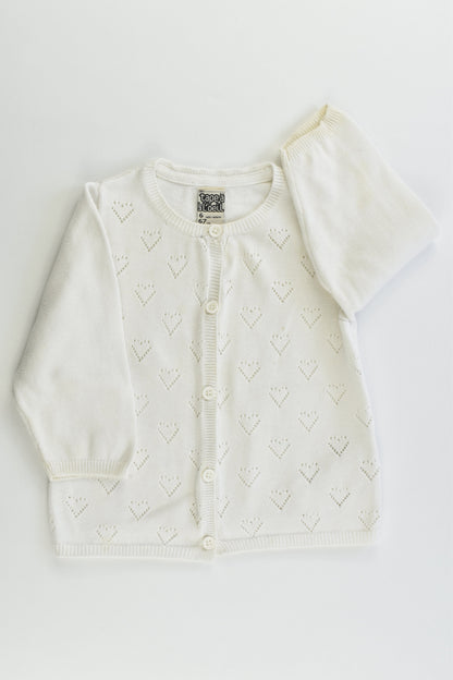 Tape à L'Oeil (France) Size 00-0 (6 months, 67 cm) Knitted Cardigan