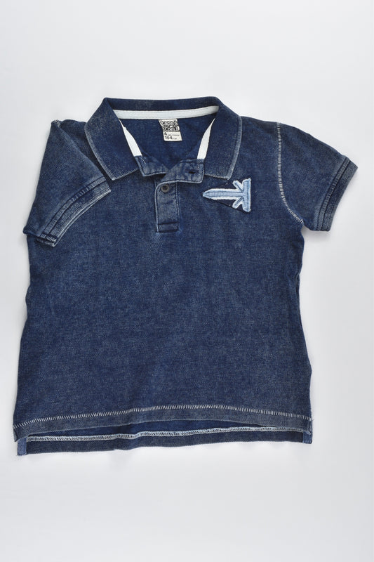 Tape à L'Oeil (France) Size 4 (104 cm) Denim-like Polo Shirt