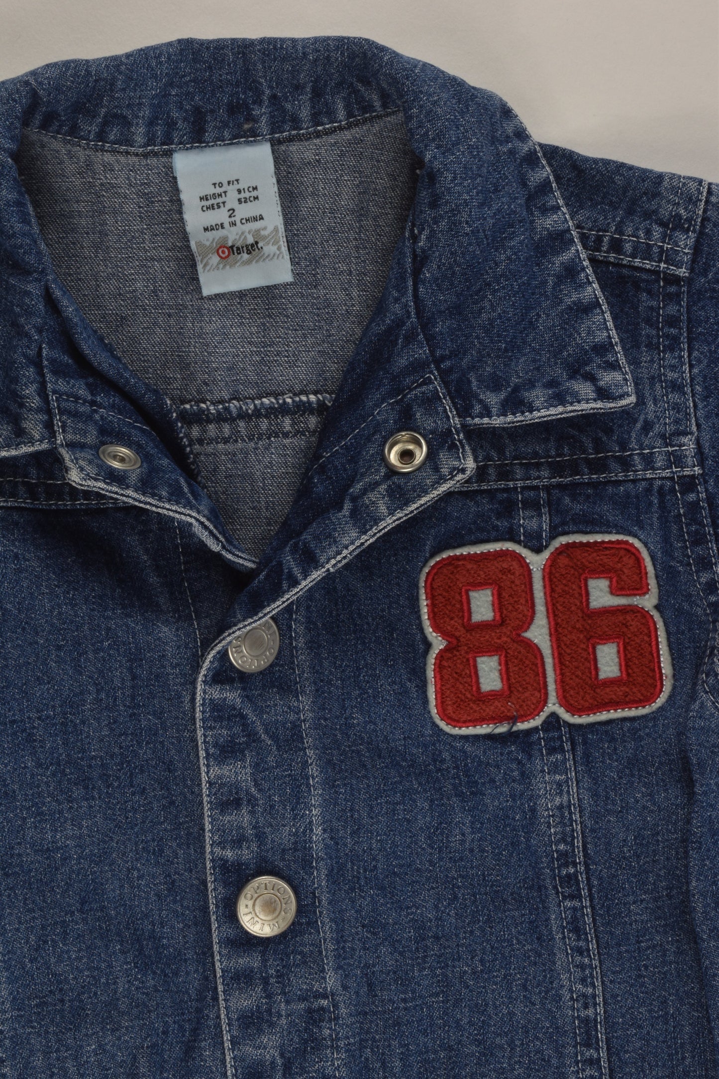 Target (Older Style) Size 2 'Mini Options' Denim Jacket