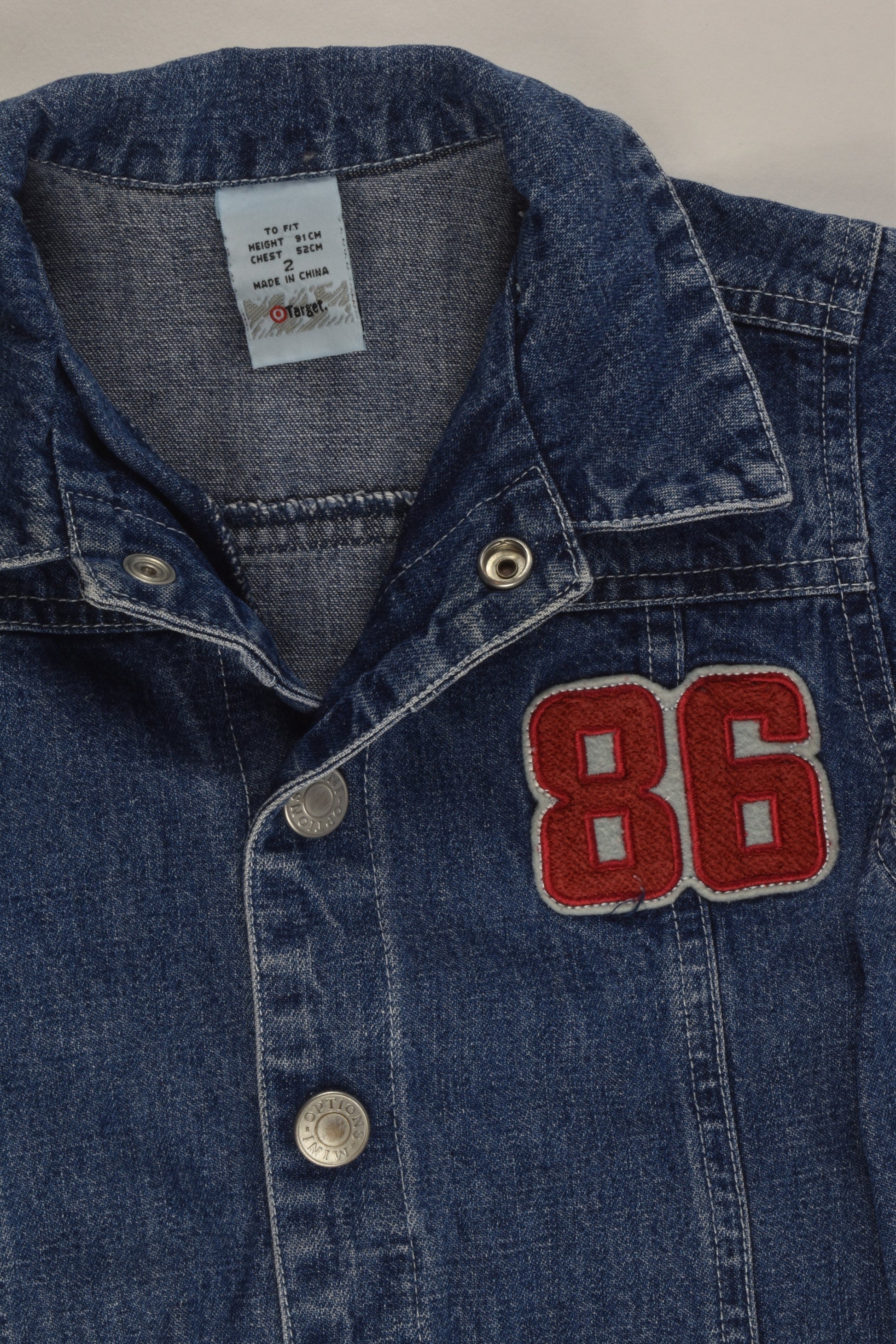 Target (Older Style) Size 2 'Mini Options' Denim Jacket
