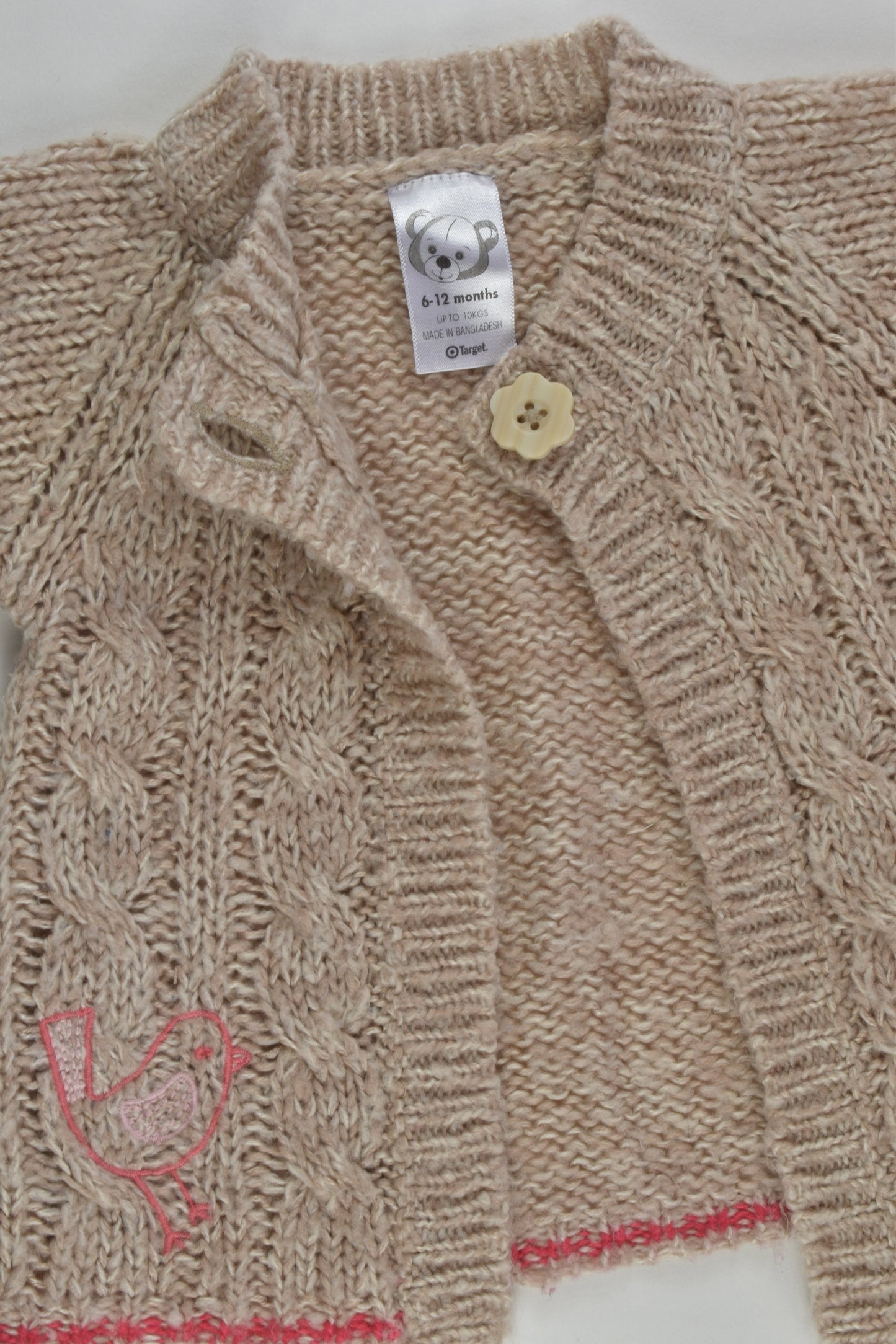 Target Size 0 (6-12 months) Bird Knitted Cardigan Vest