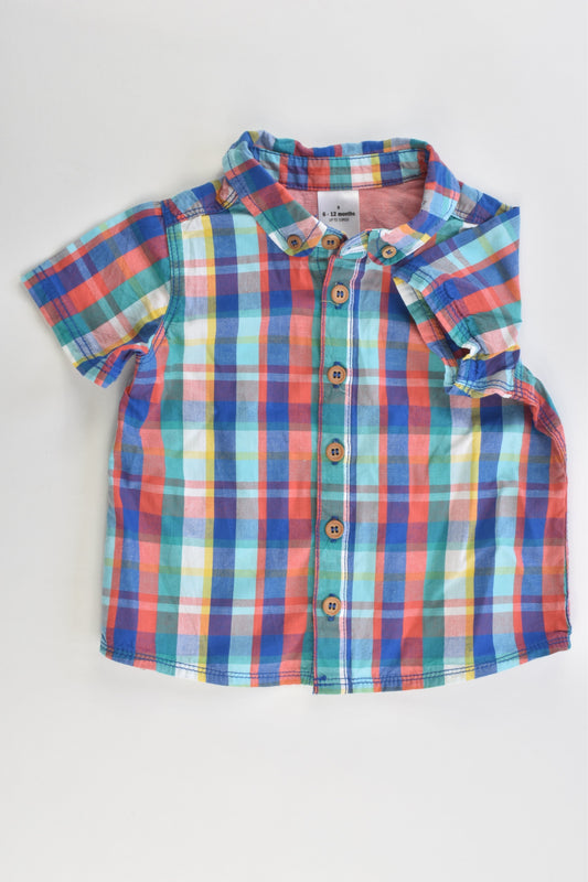 Target Size 0 (6-12 months) Checked Collared Shirt