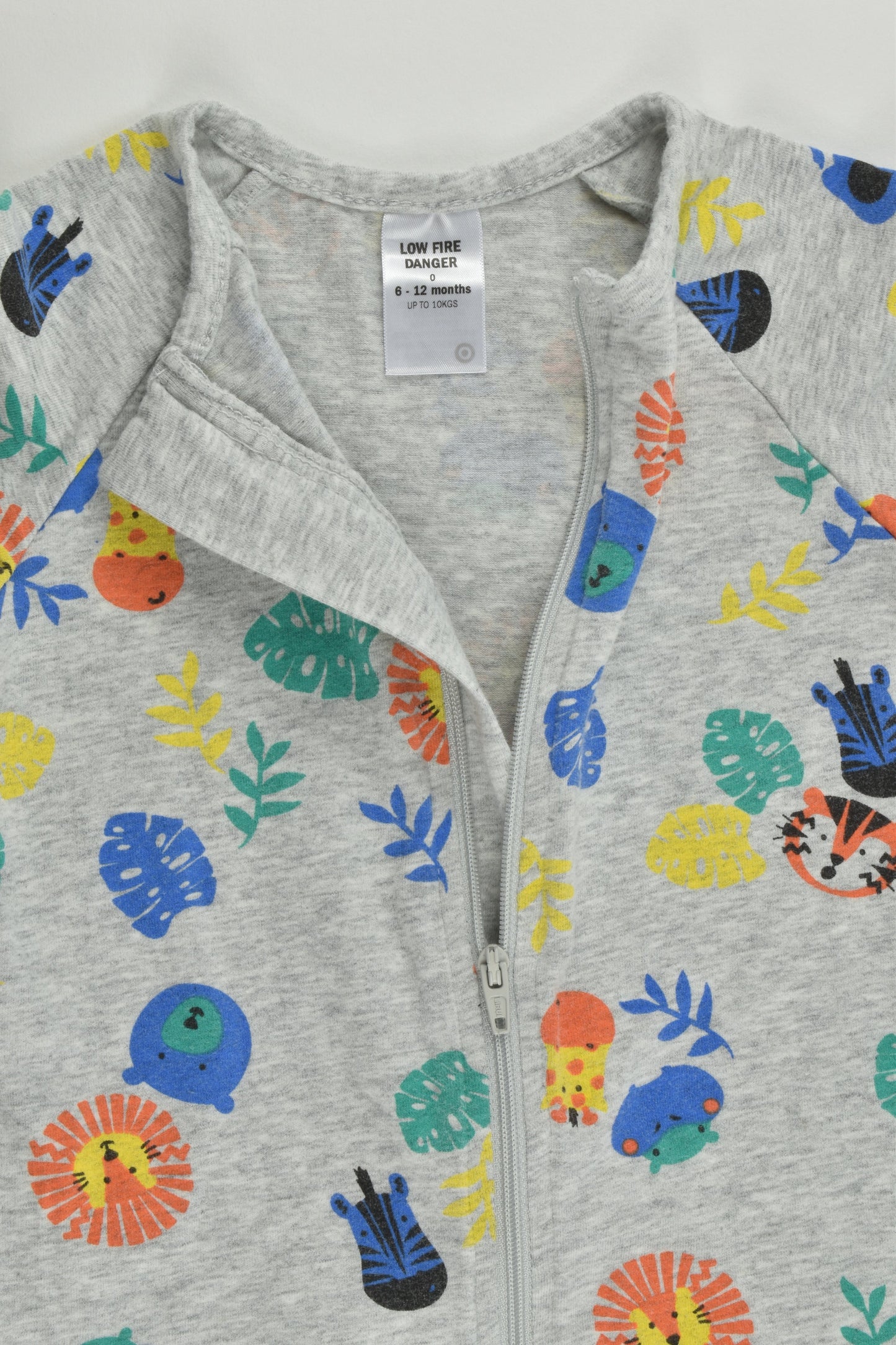 Target Size 0 (6-12 months) Colorful Animals Short Romper
