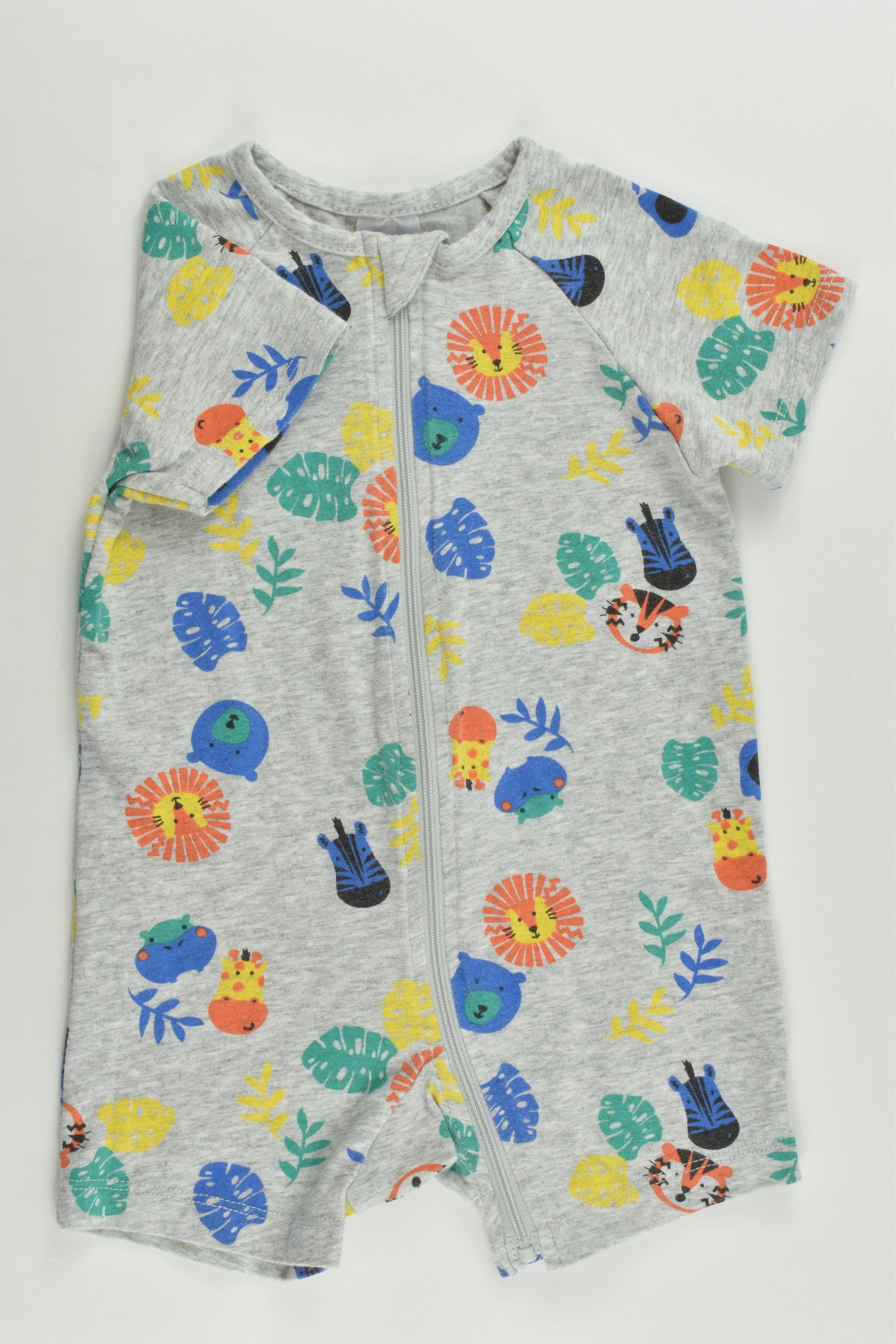 Target Size 0 (6-12 months) Colorful Animals Short Romper