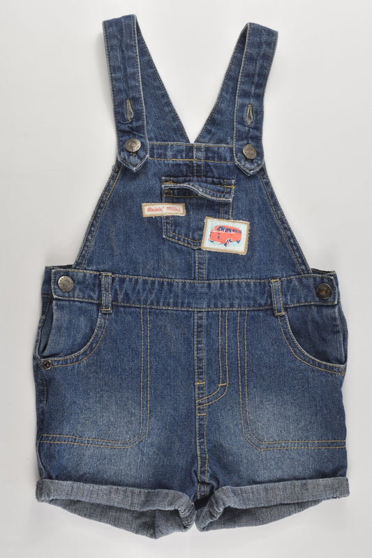 Target Size 0 (6-12 months) 'Drivin Miles' Short Denim Overalls
