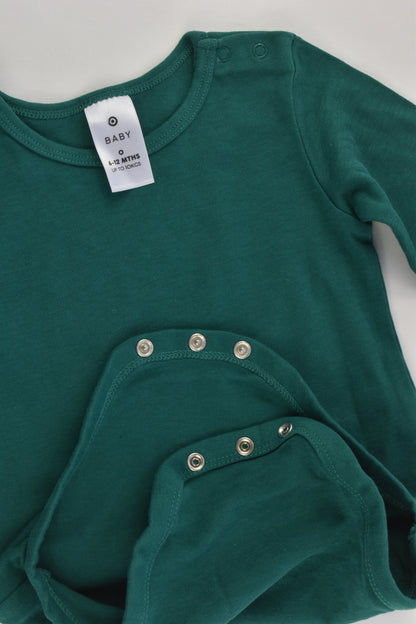 Target Size 0 (6-12 months) Green Bodysuit