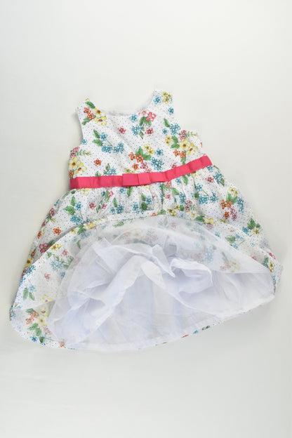 Target Size 0 (6-12 months) Lined Floral Tulle Dress