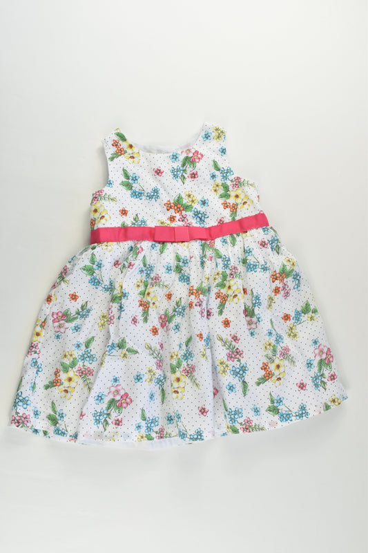 Target Size 0 (6-12 months) Lined Floral Tulle Dress
